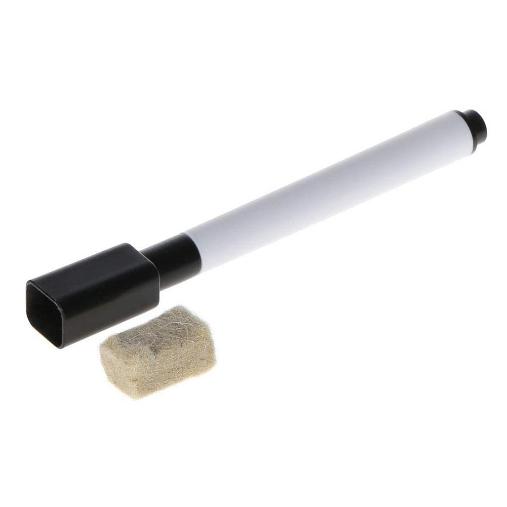 10x Whiteboard Marker Schwarz Dry Wipe Erase Magnetstift Radiergummi Deckel H3X6