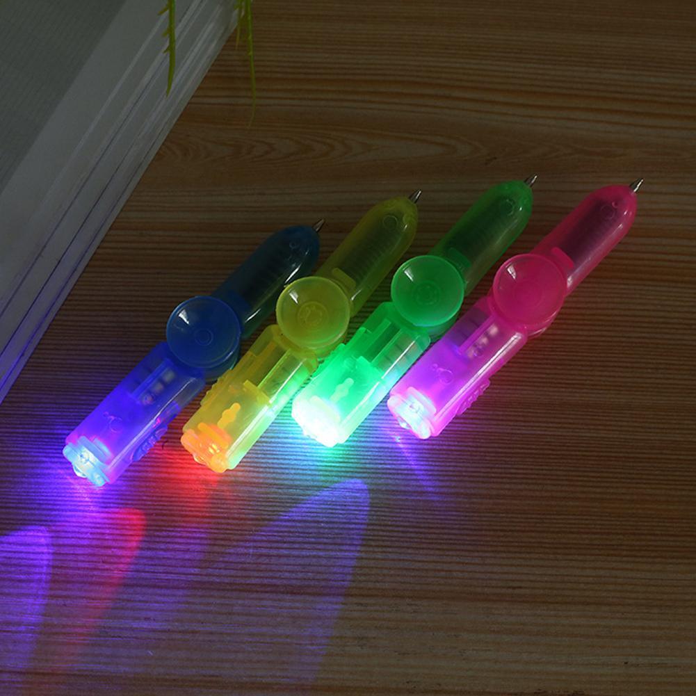 LED Spinning Pen-Fidget Spinner Hand Top-Glow In Dark EDC Stress Relief Toy J6I8
