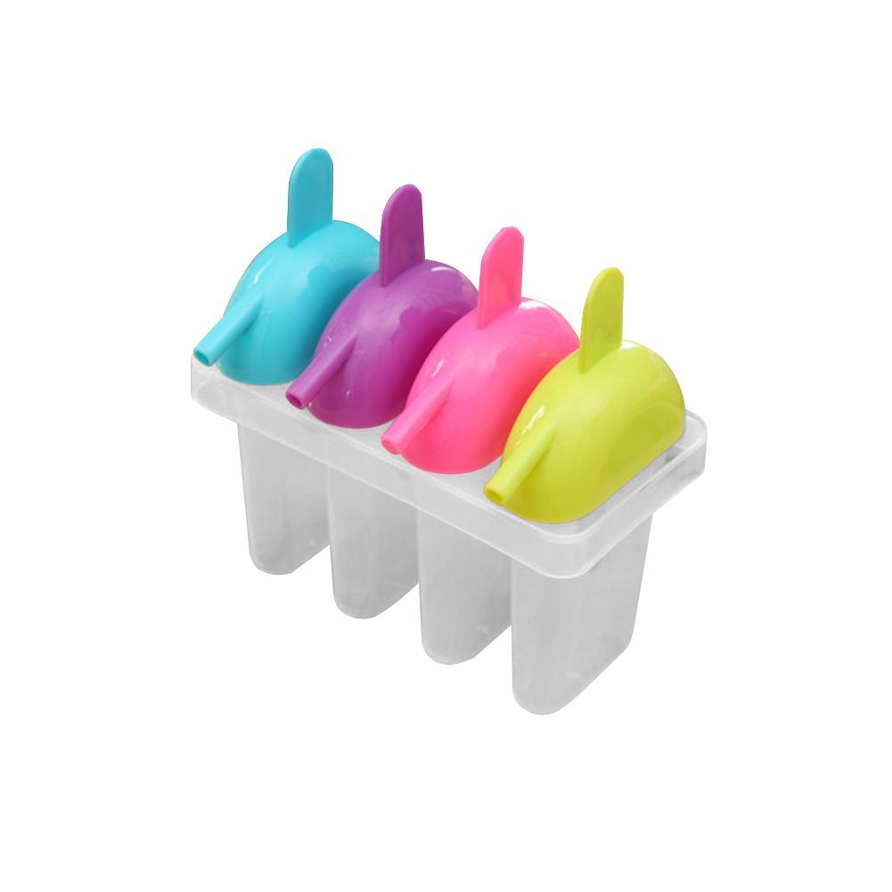 4 Farben 8pcs Wiederverwendbar Diy Gefrierschrank Eis Am Stiel-Bereiter Form Set