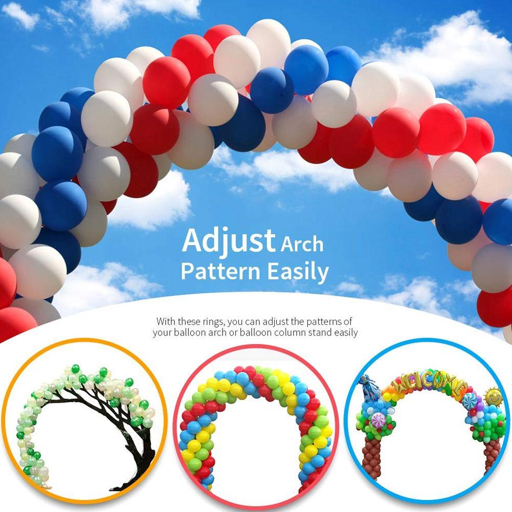 50 stk Ballon Arch Stand Connectors Ring Schnalle Hochzeit Geburtstag Dekorate