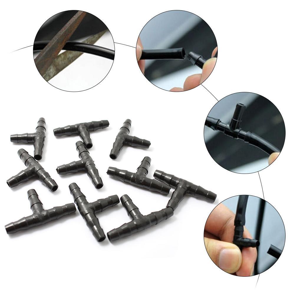 7Pcs Dripper Pflanze Bewässerung Garten Tee Joint Schlauch W6Z2 Micro Timer M8Y1