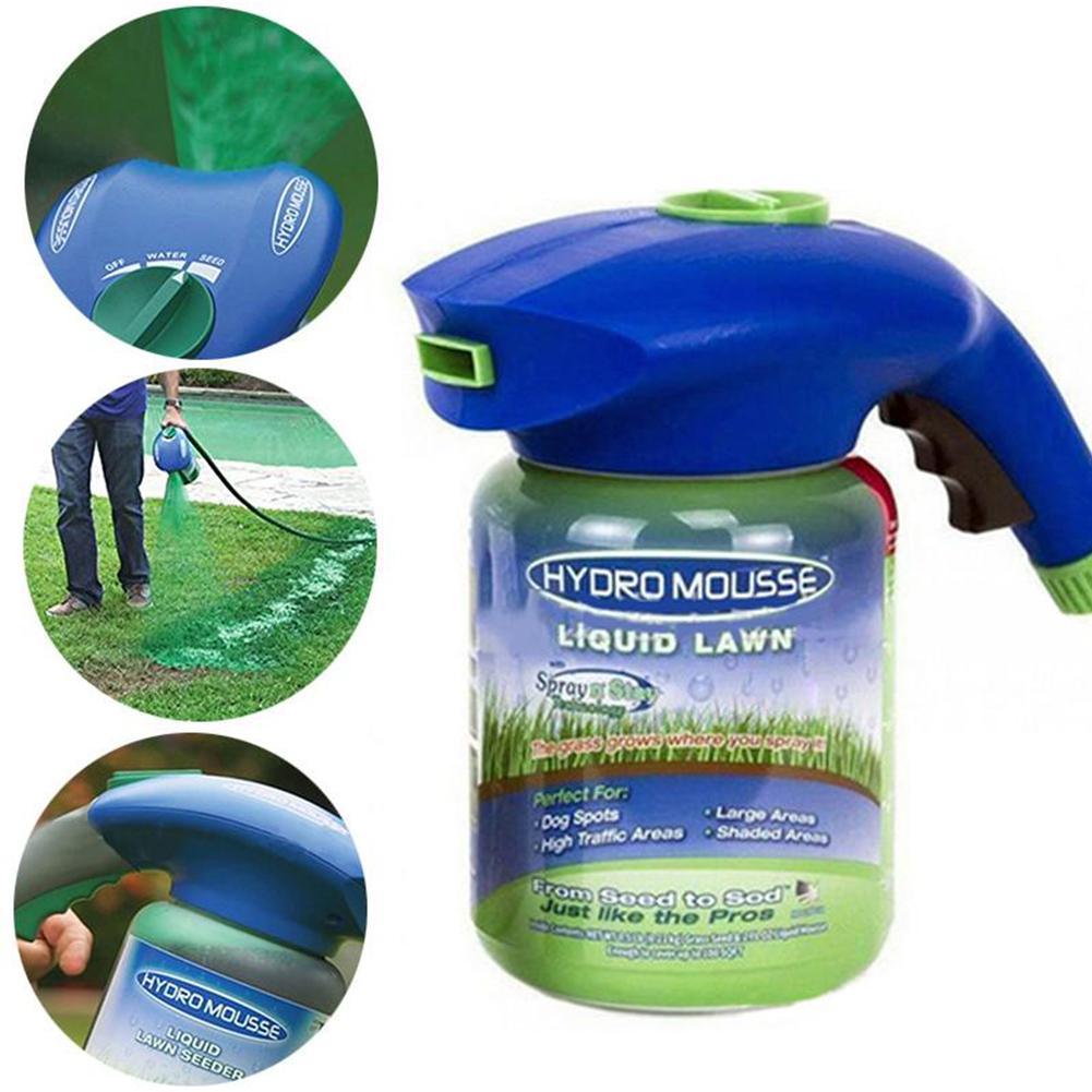 Household Seeding System Liquid Spray Seed Lawn Care Grass Shot & 5
