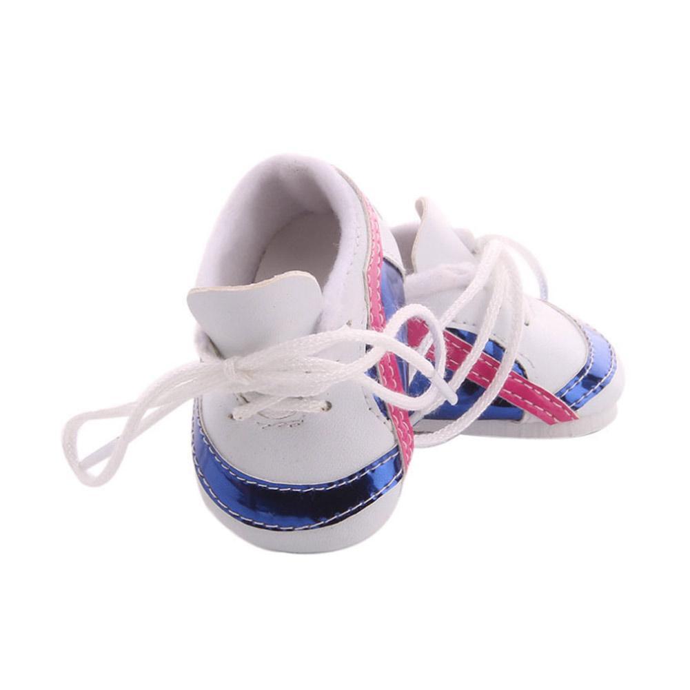 Casual Canvas Plimsoll Sneakers Sports Shoes for 18inch Dolls 3 Colors Choose#GD