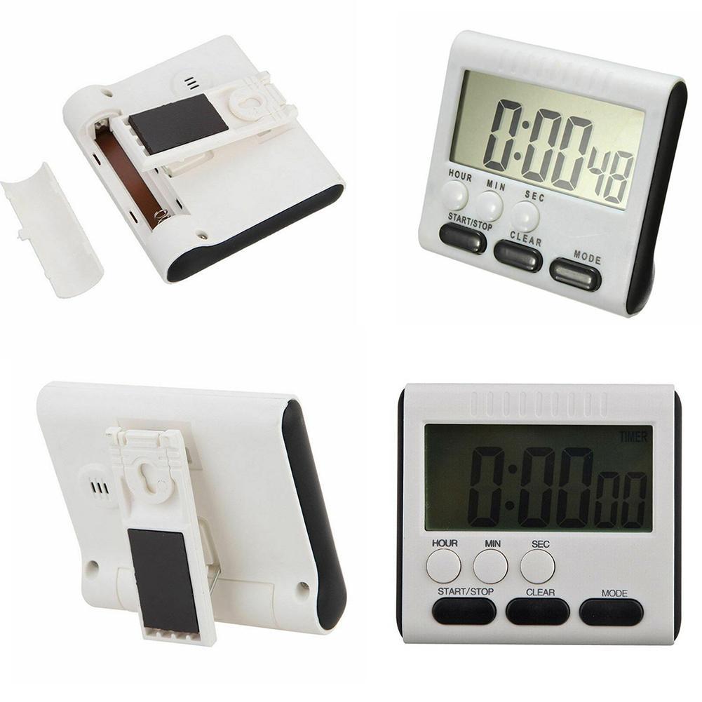 Magnetischer LCD Digital Küche großer Timer lauter Alarm Count Down Uhr I2P D8G5