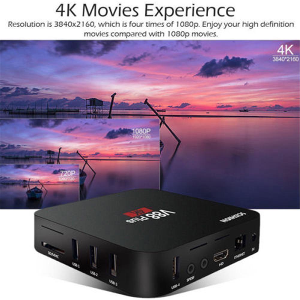 V88 4K TV BOX Android 7.1 Hot Smart RK3229 Quad Core HD WiFi Media Player CHW US