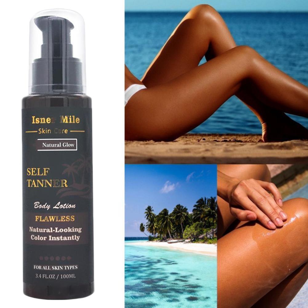 Long Lasting Sunless Tanning Self Tan Organic Natural Fake Beach Freeship Long Lasting Suntan Mousse Tan Lotion Body Tannin100ML