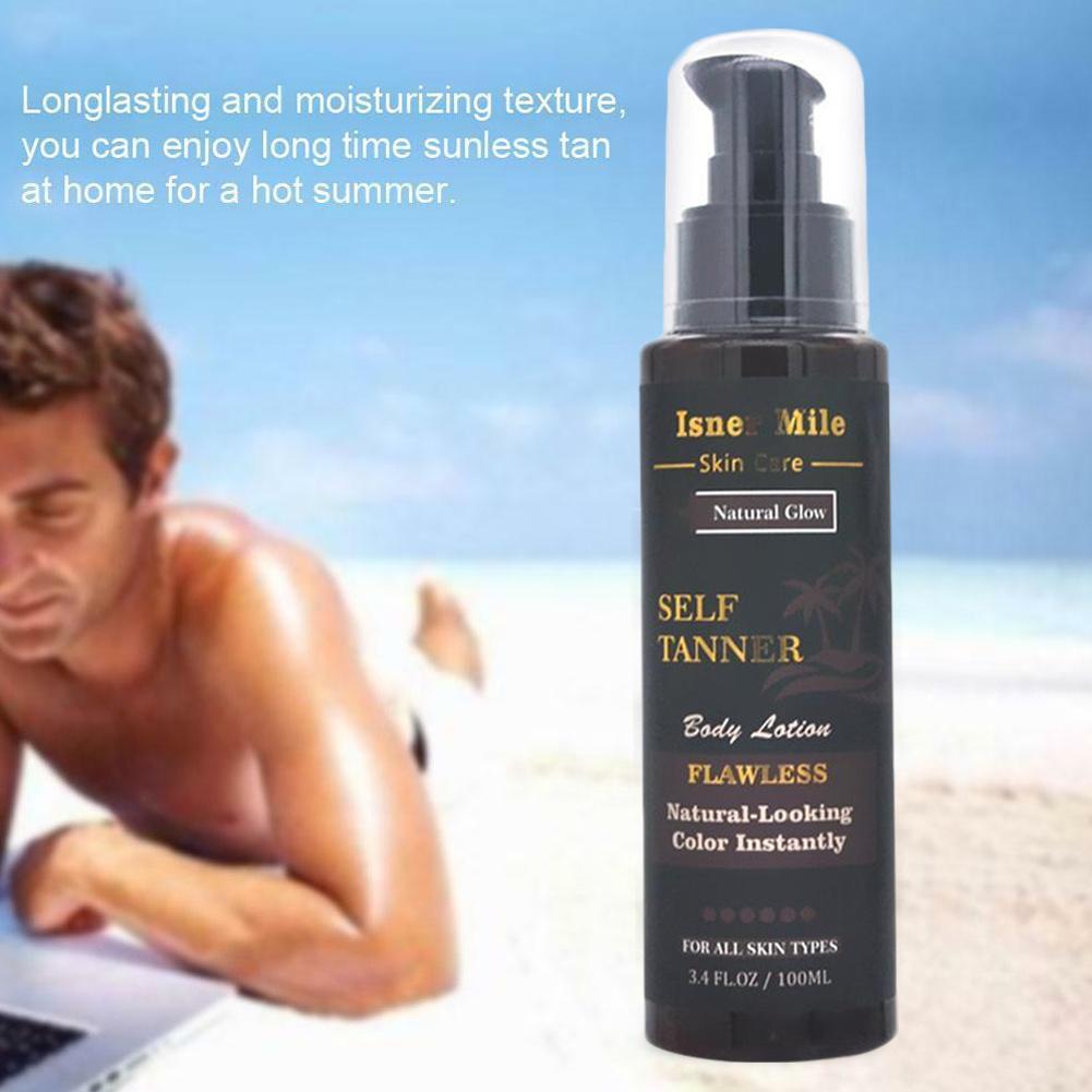 Long Lasting Sunless Tanning Self Tan Organic Natural Fake Beach Freeship Long Lasting Suntan Mousse Tan Lotion Body Tannin100ML