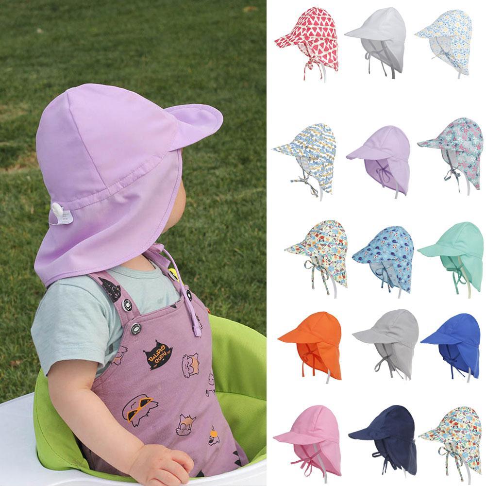 Octopus Baby Toddler Kids Sun Hat UV Protection Beach Swim Hats Neck Flap S
