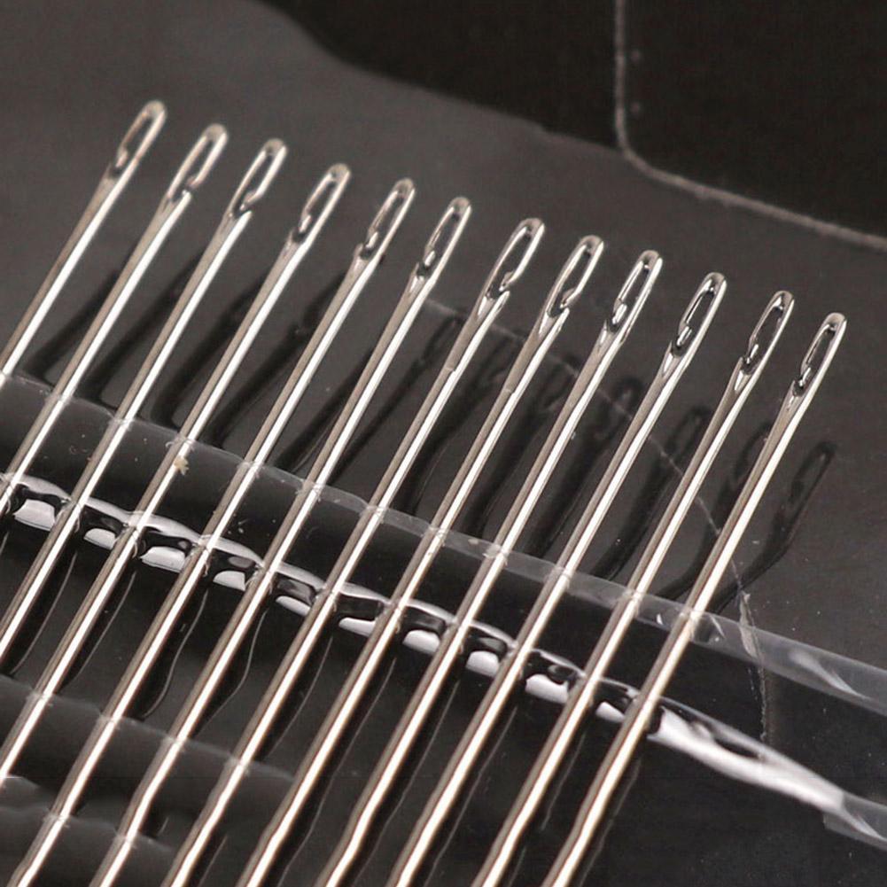 9pcs//set 3 Sizes Sewing Tools Stainless Steel Knitting Yarn Blunt Needles Lot JT