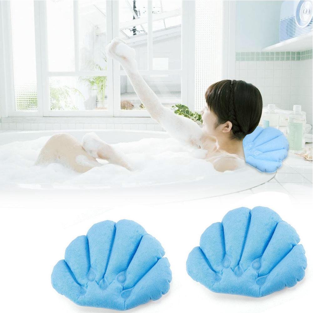 Bath Spa Pillow Relaxing Massage with 4 Big suction For Bathtub Tub NEW Hot D5E0