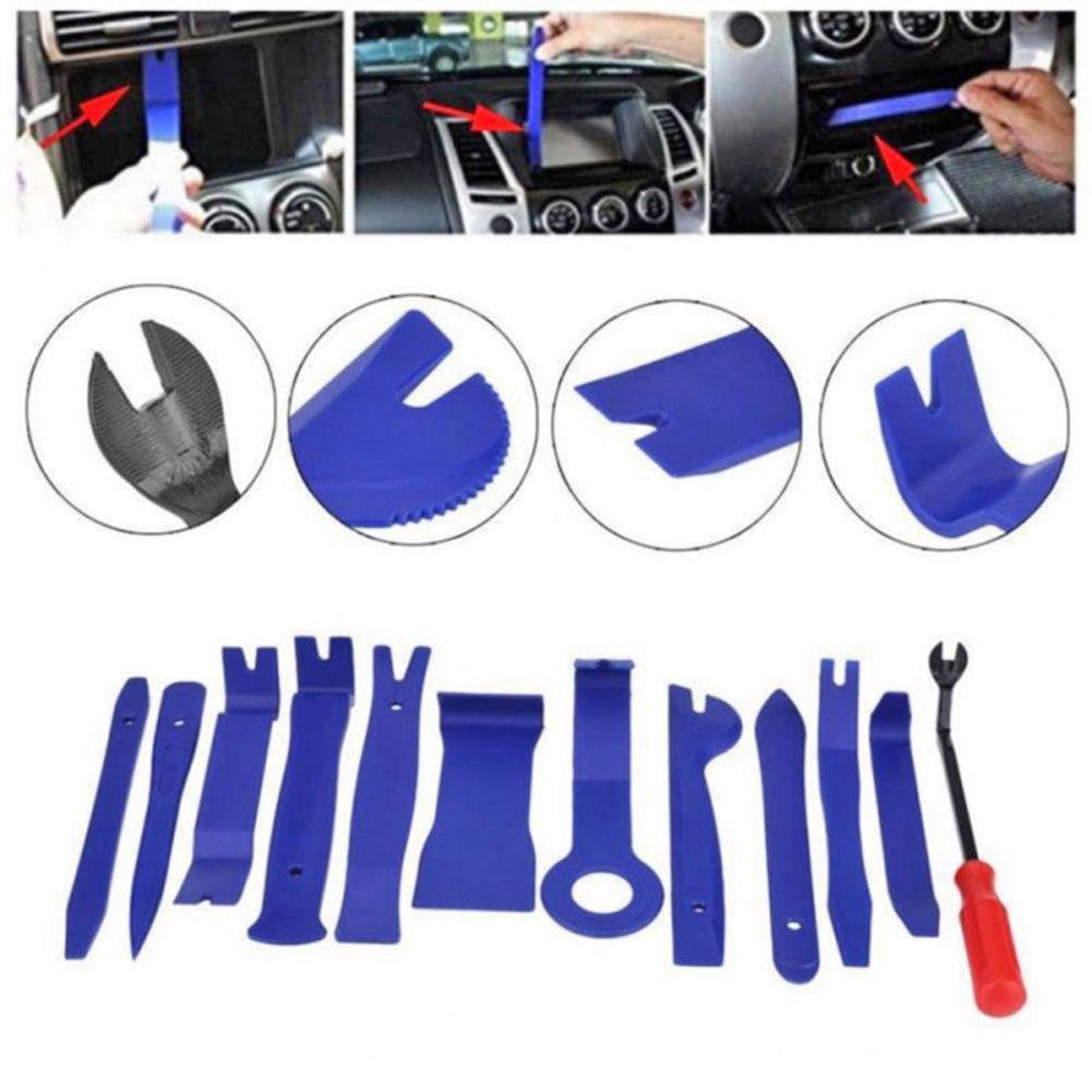 Useful 12pcs Blue Auto Car Audio Door Dash Tirm Panel Install/&Removal Pry Tool