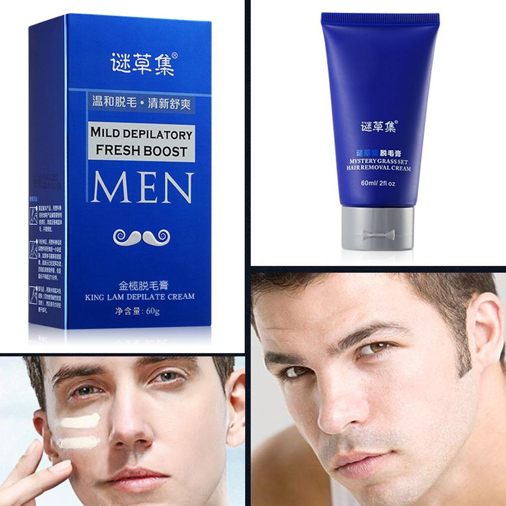 60ml Men Permanent Hair Removal Cream for Facial Pubic ...