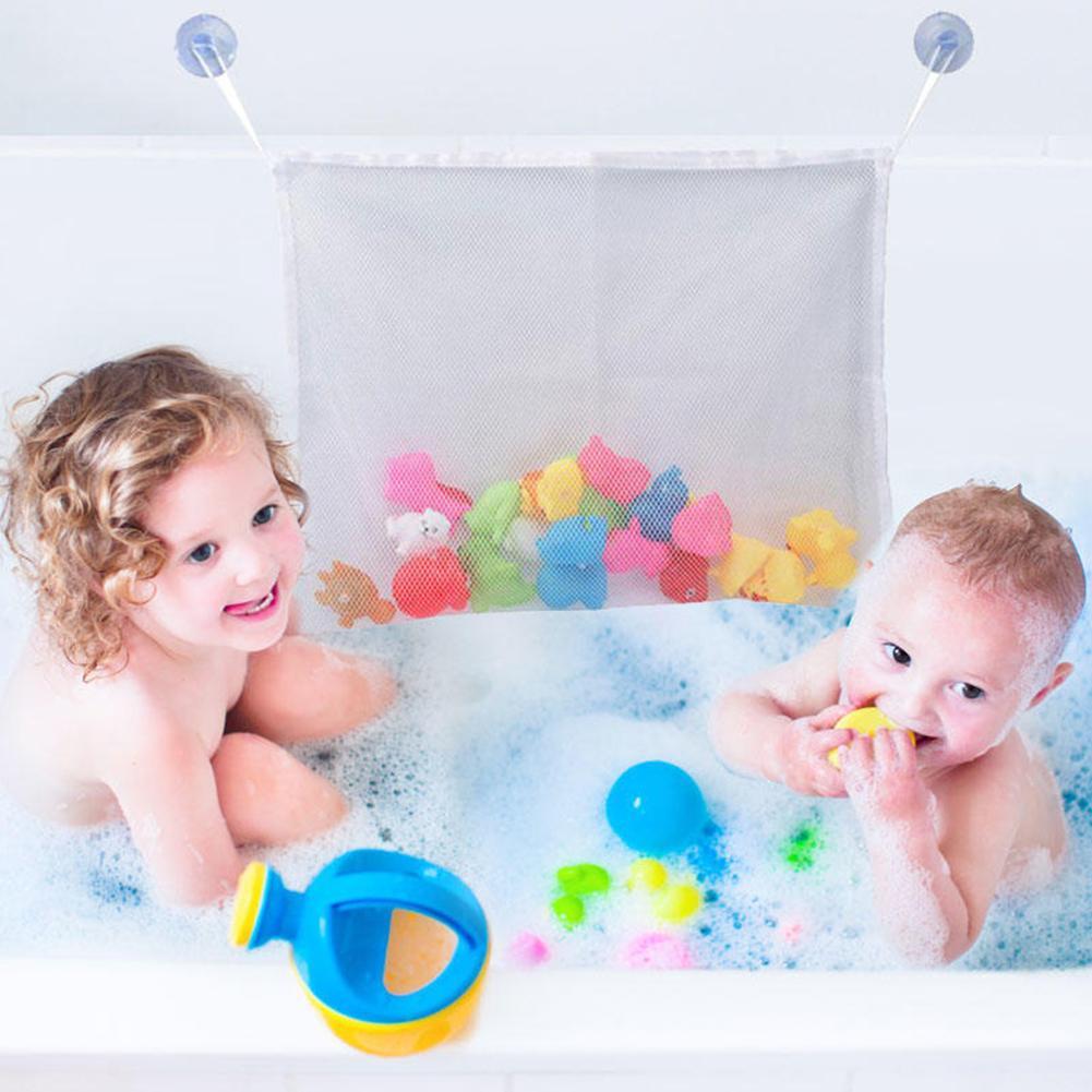 Baby Bathtub Toy Mesh Duck Frog Storage Bag Holder Bathroom Organiser Kids Favor