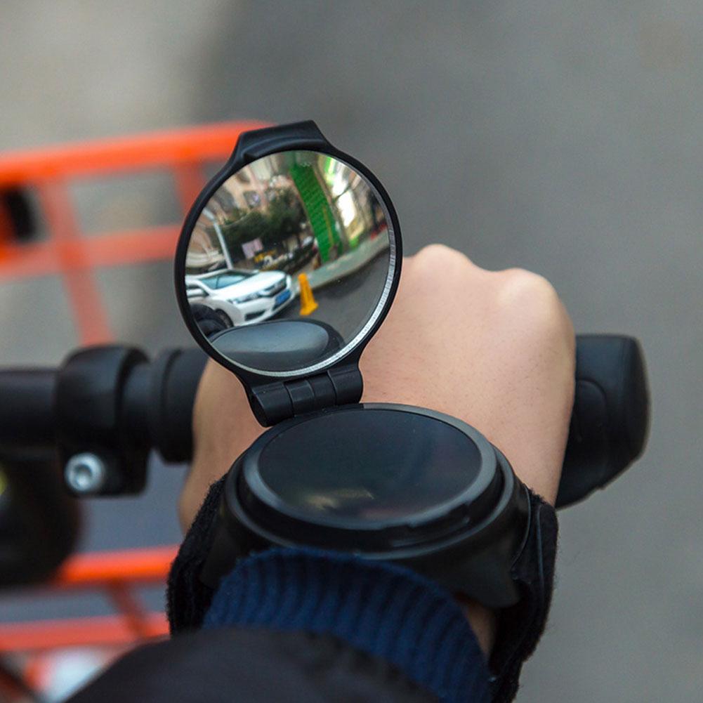 wrist mounted rear view mirror
