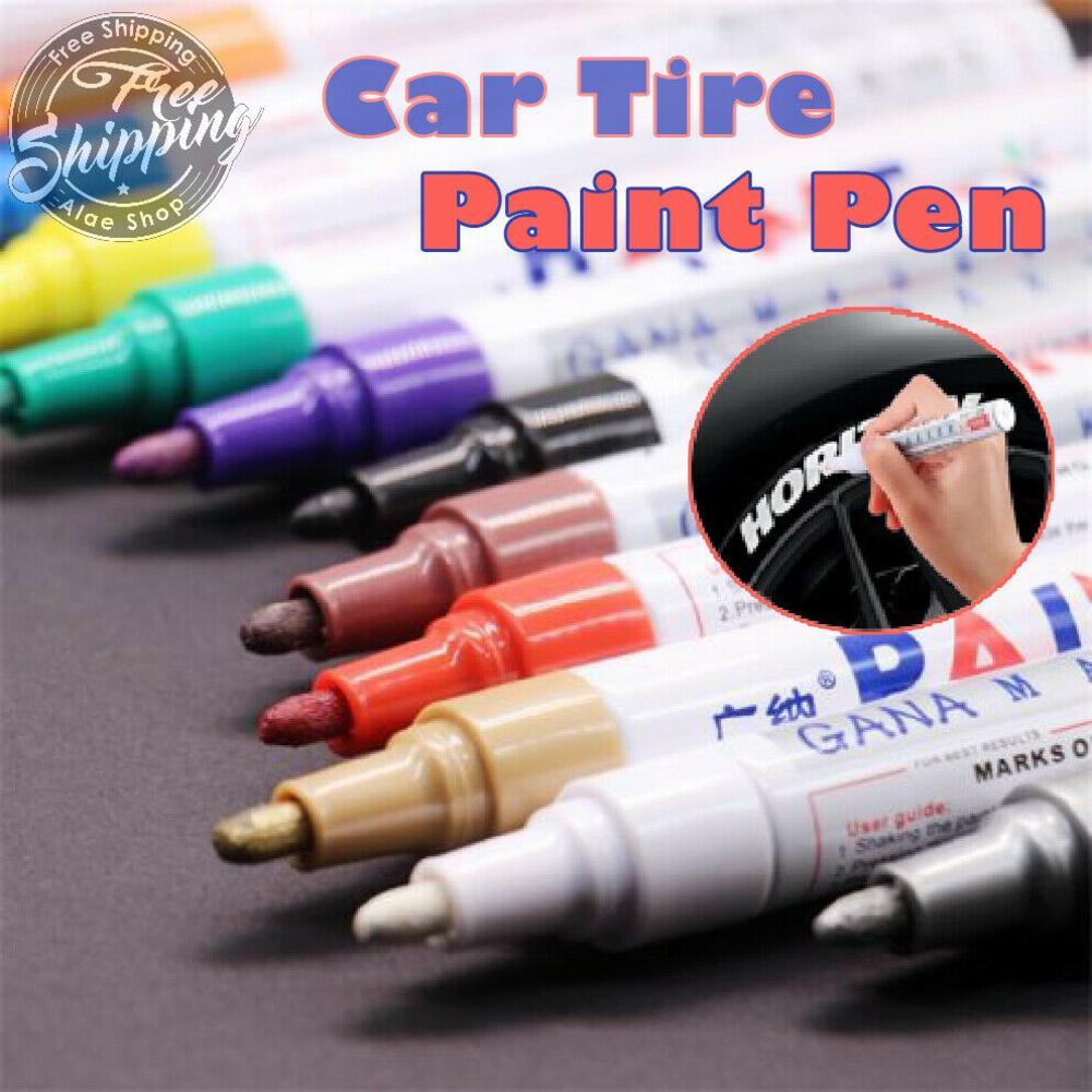 Paint Marker Pen Waterproof Oil Markers Pens Car Tyre Tire Tyres Metal White UK