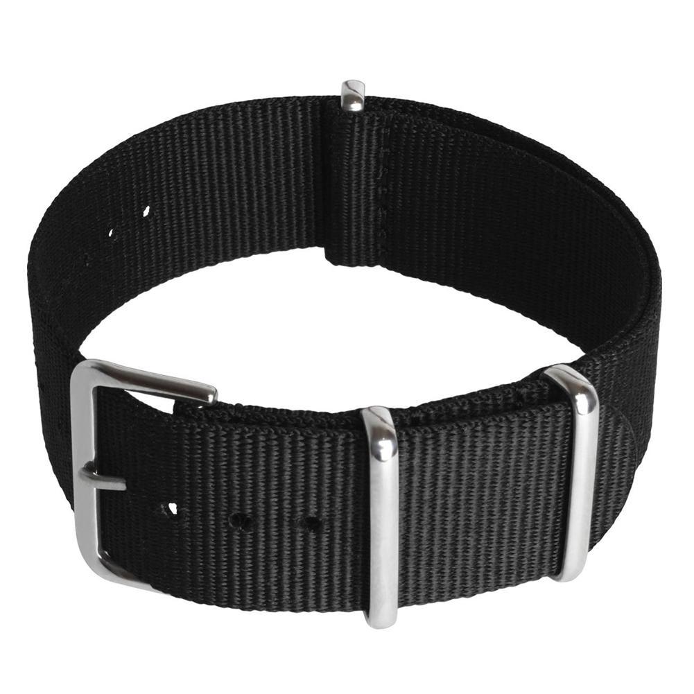 thumbnail image 5 of Wartleves Correa de reloj de nailon para hombre, 18 mm, 20 mm, 22 mm, inteligente, militar, con pasador Army St H8P7, nueva, 5 of 7