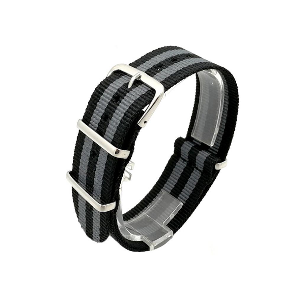 thumbnail image 3 of Wartleves Correa de reloj de nailon para hombre, 18 mm, 20 mm, 22 mm, inteligente, militar, con pasador Army St H8P7, nueva, 3 of 7