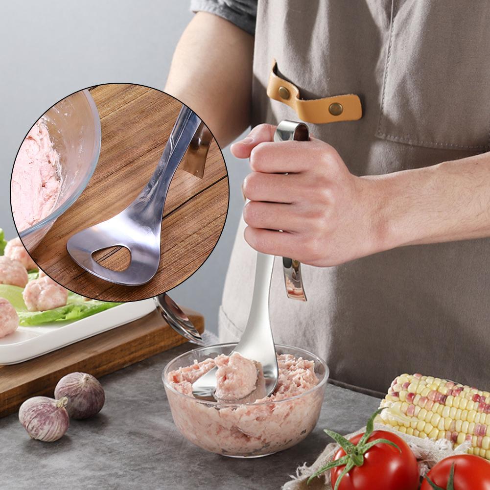 Non-Stick Meatball Maker Spoon Meat Baller Meat Ball Mold Kitchen Meat GaH;UK
