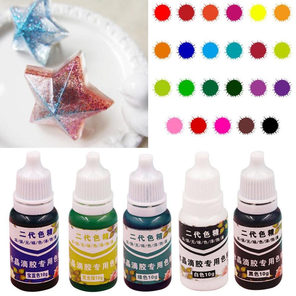 10G DIY Crystal Epoxy Special Transparent Drop Color Fine Odorless Explo Hot
