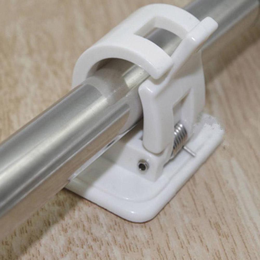 2pc/Set Heavy Duty Self Adhesive Wall Curtain Rod Pole Wall Bracket