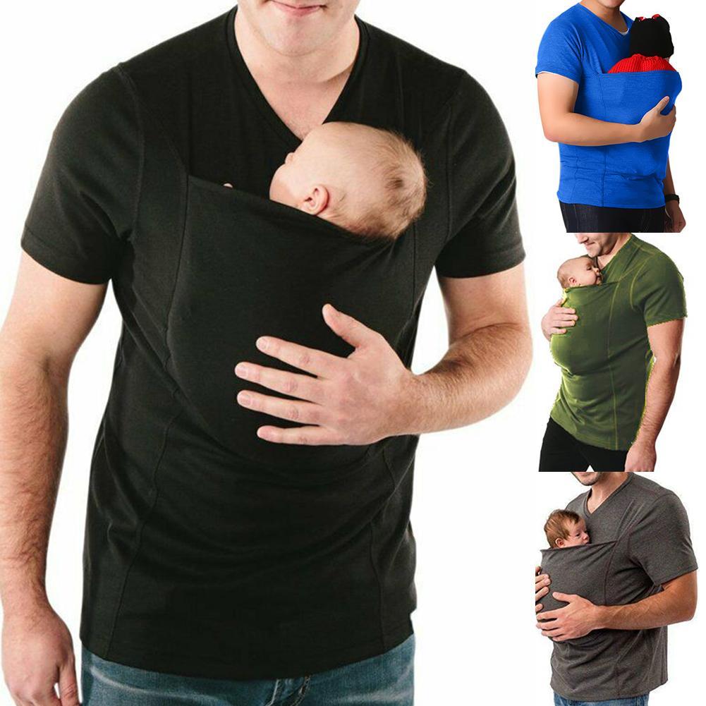 men's baby carrier shirt