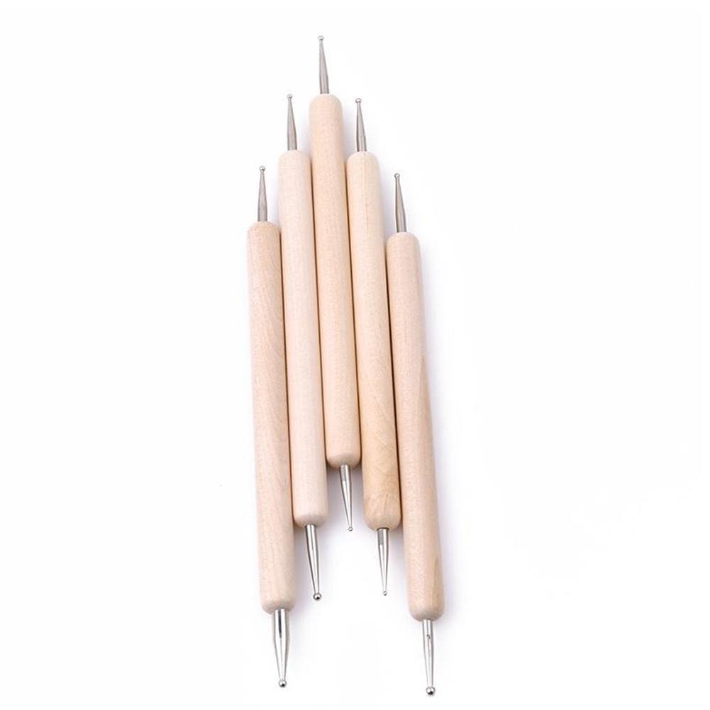 5Pcs Tonwarenlehm Punktierung Werkzeuge Pen Polymer Eier Clay Modeling V8I3 M4M6