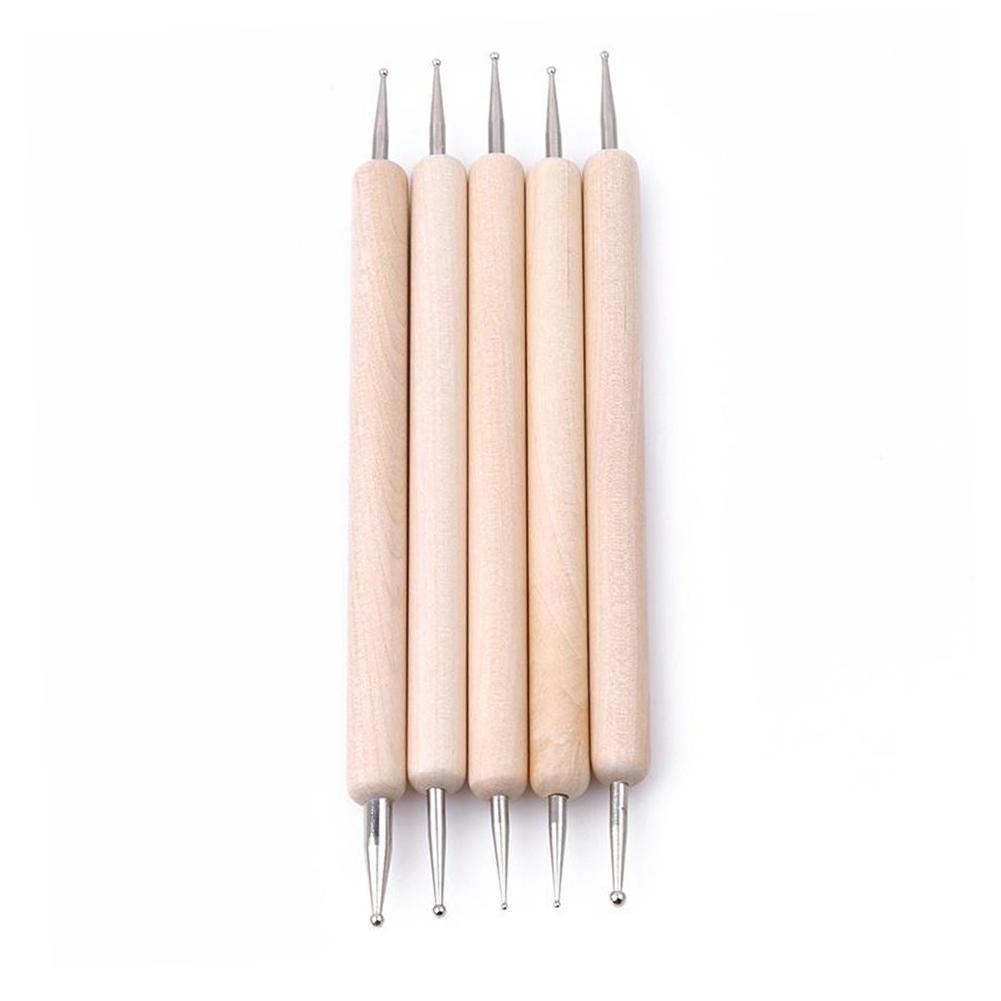 5Pcs Tonwarenlehm Punktierung Werkzeuge Pen Polymer Eier Clay Modeling V8I3 M4M6