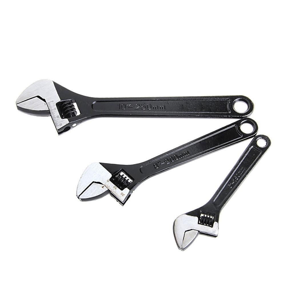 6/8/10" Professional DIY Adjustable Wrench Spanner New Tool Hand Grip CL