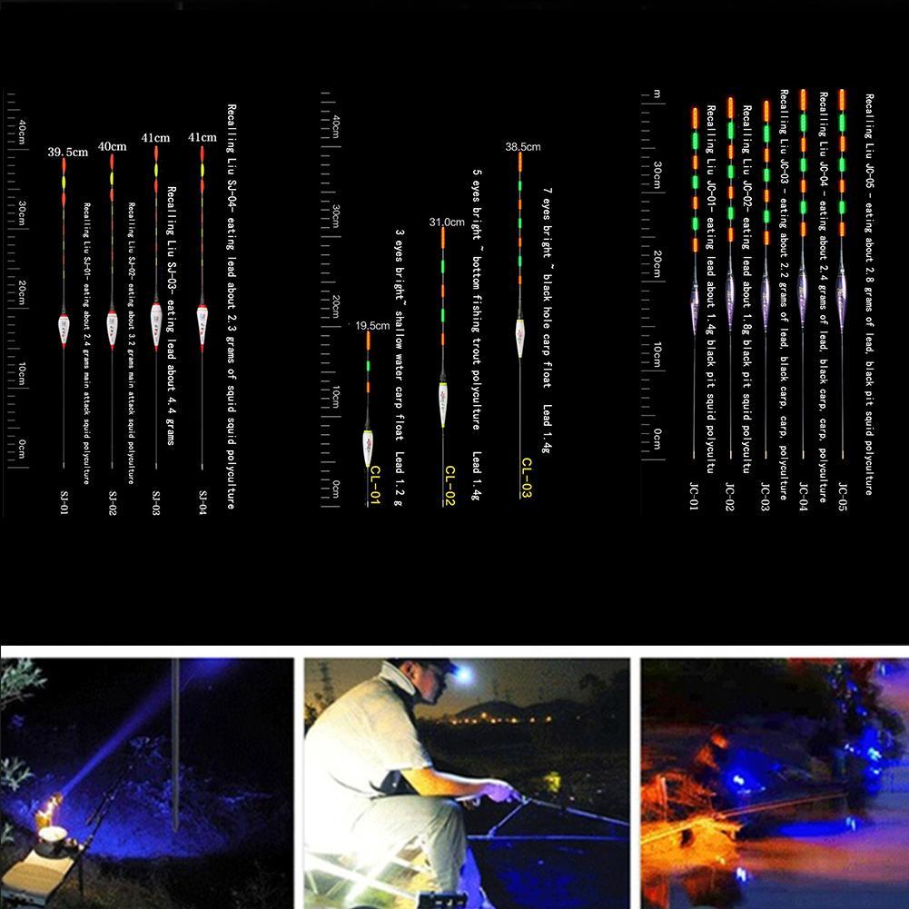 Smart Fishing Float Bissanzeiger Fischbiss Köder LED-Licht Farbwechsel Drift