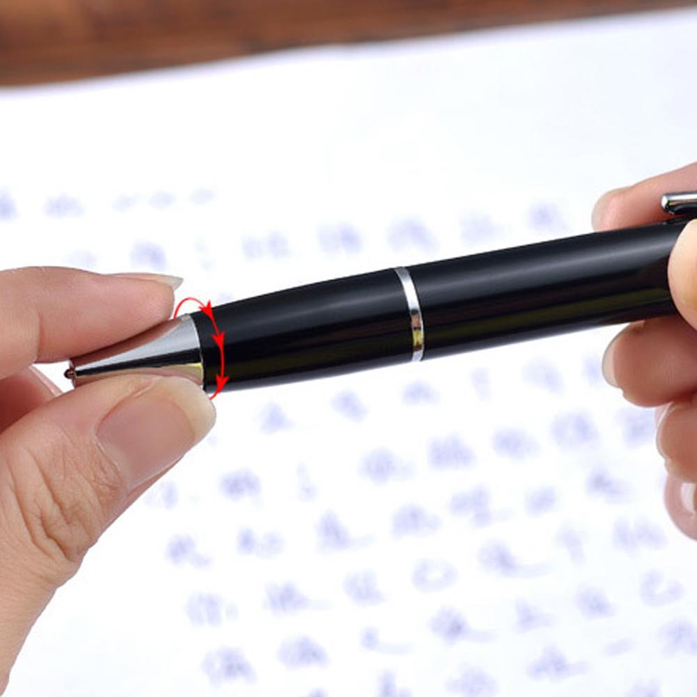 Neu Pfauenfedern schwarz Tinte Gel Kugelschreiber Stift Zufällige Lieferu II33