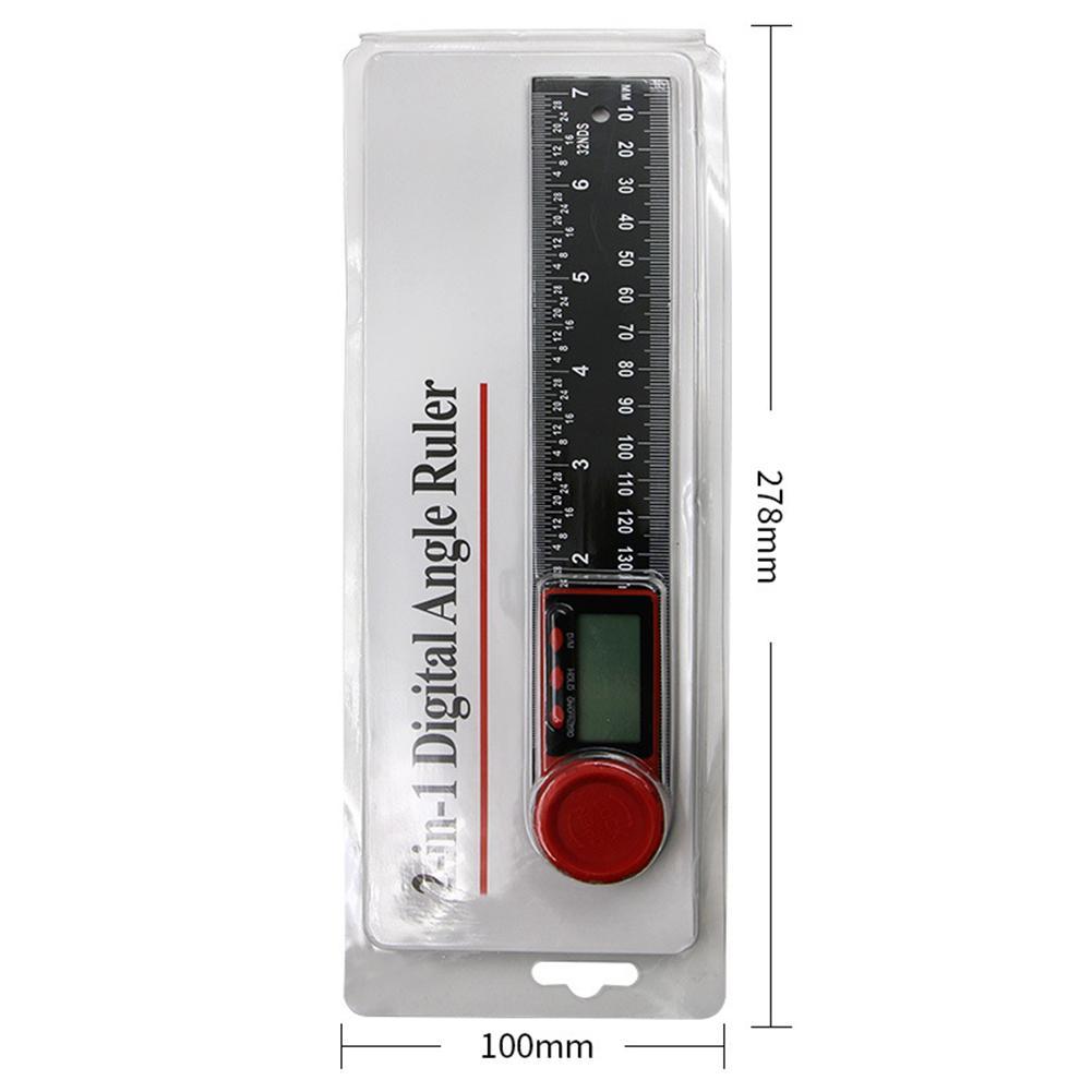 7in/" 2in1 200mm Digital-Protractor Angle Finder Ruler Crown Trim Woodworking