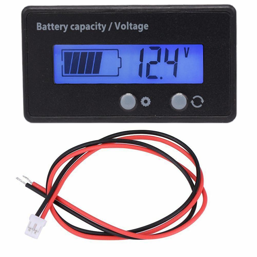 Battery meter. 12v LCD Battery capacity indicator Digital Voltmeter Voltage Tester Monitor. Battery capacity indicator Digital Voltmeter.