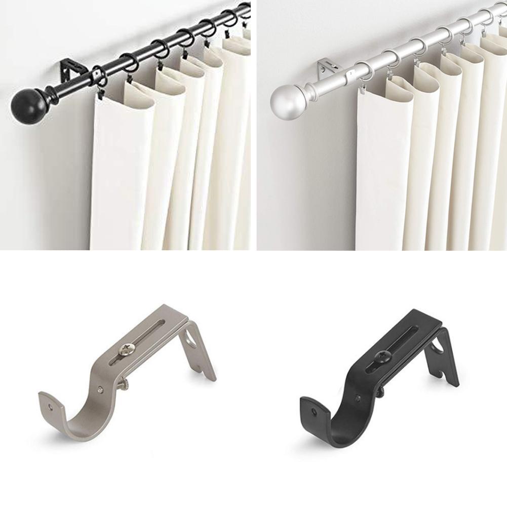 2x Ersatzträger Gardinenstange Halter Einstellbar Vorhangstangenhalter Pro O7X5