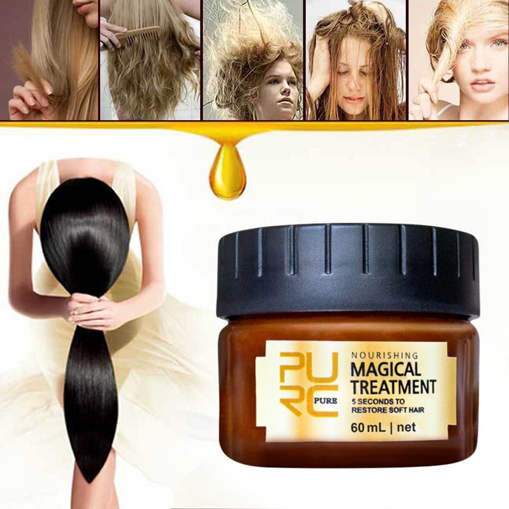 Magical Collagen Keratin Hair Treatment Mask 5 Seconds Repairs Damage Root ...