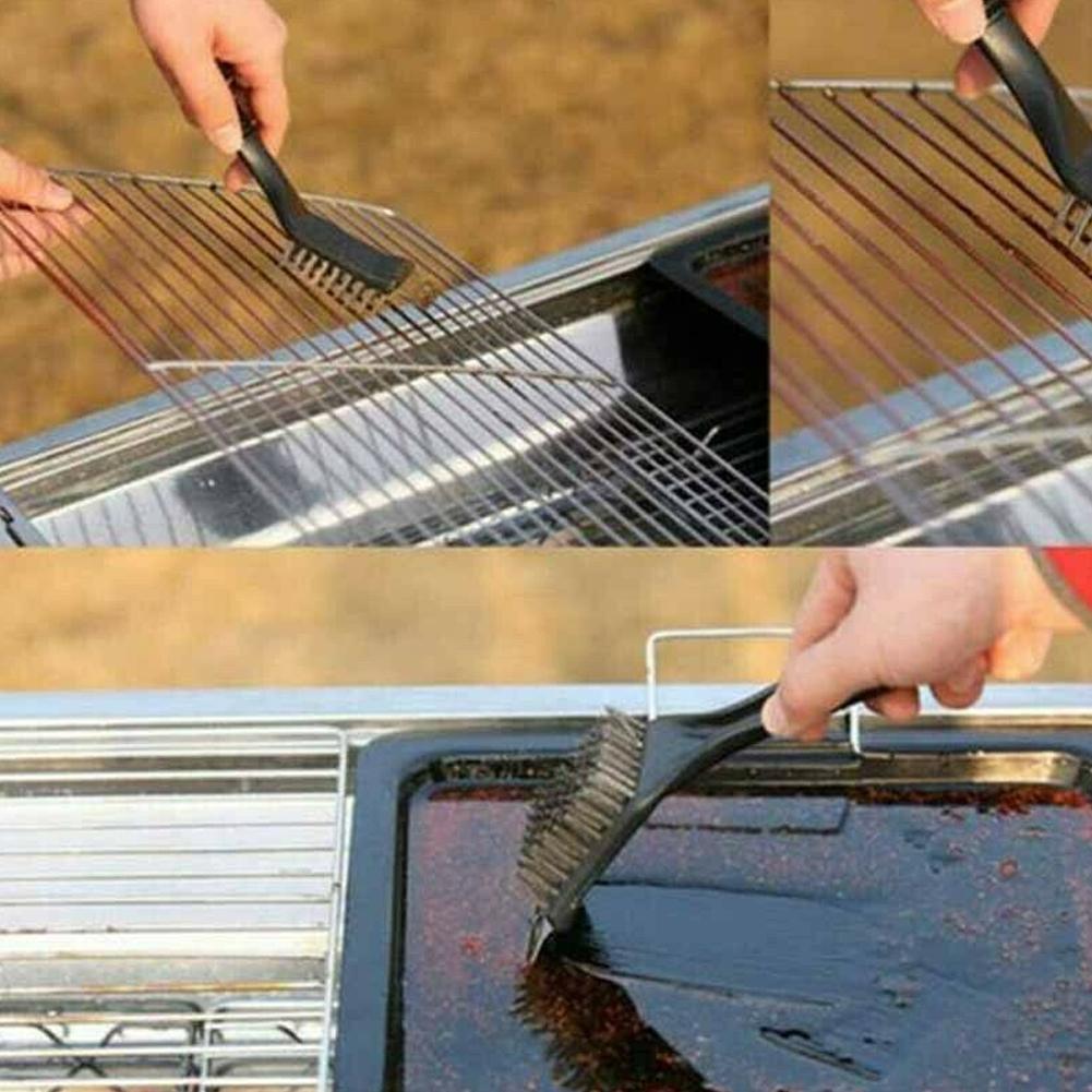 Barbecue Grill Reinigungsbürste Heavy Duty Stahl Schaber Messingborsten Grill