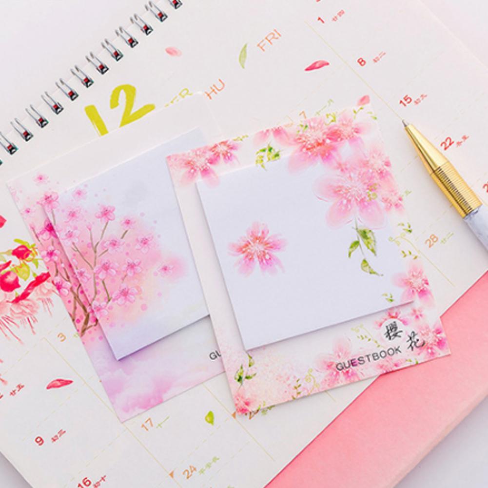 60Pages Gradient Color Paper Sticky Memo Pad Bookmark Notepad Stationery St J2N4