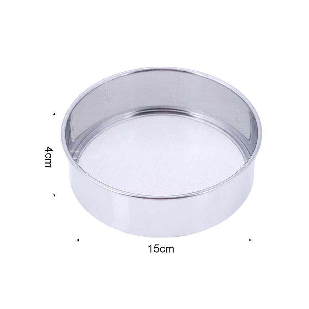 Oil Strainer Flour Colander Sifter Sieve Kitchen Stainless Wire Mesh Steel Q5F4