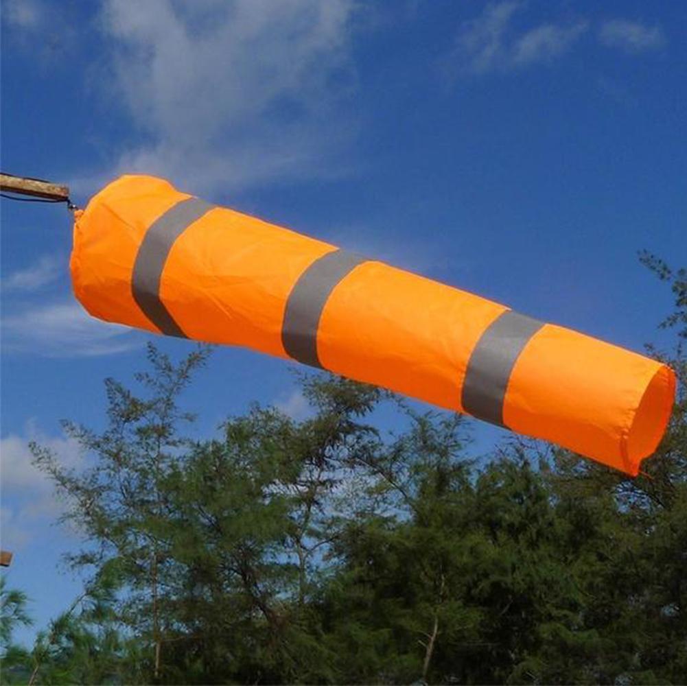 Airport Windsock 30" Long Outdoor Wind SOCK w/ Reflective Belts Grommet