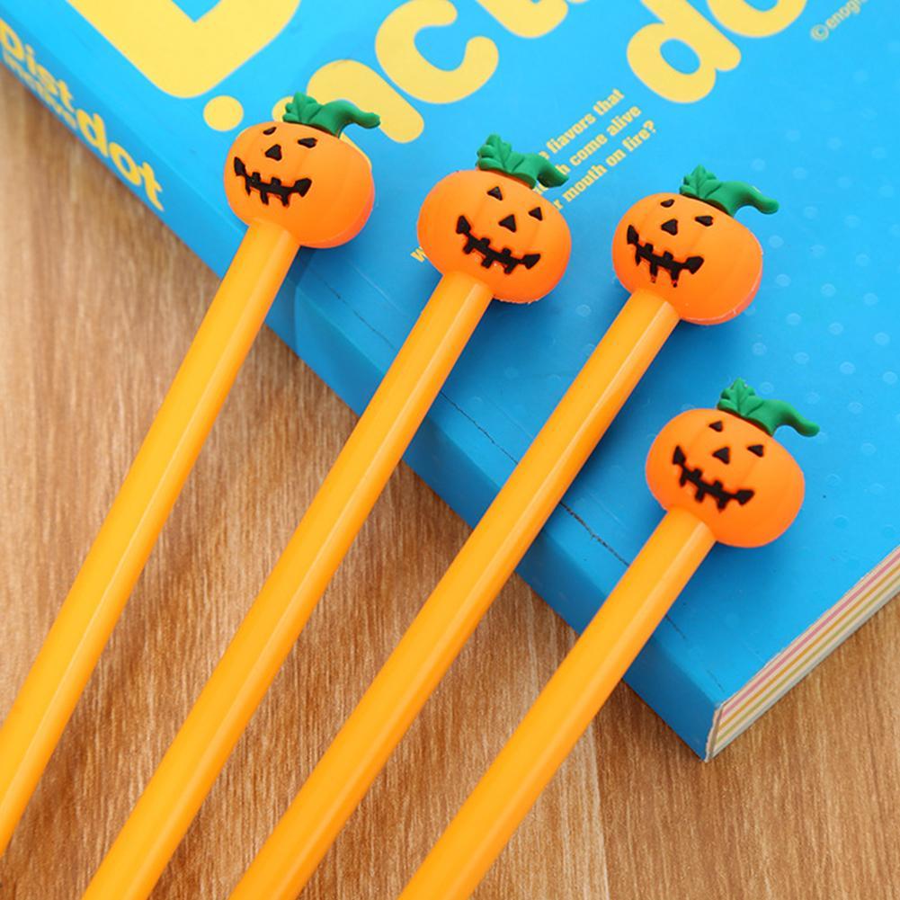 4 Nette Kawaii Lustige Kürbis Gel Ink Roller Kugelschreiber Schule Stift Best