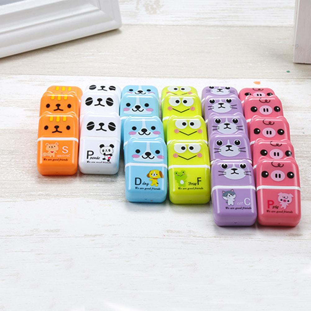 3Pcs Kawaii Stationery Creative Roller Eraser Cute Cartoon Rubber
