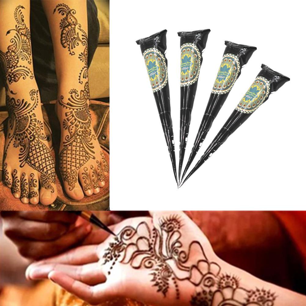 Natural Herbal Henna Cones Temporary Tattoo kit Body Art ...