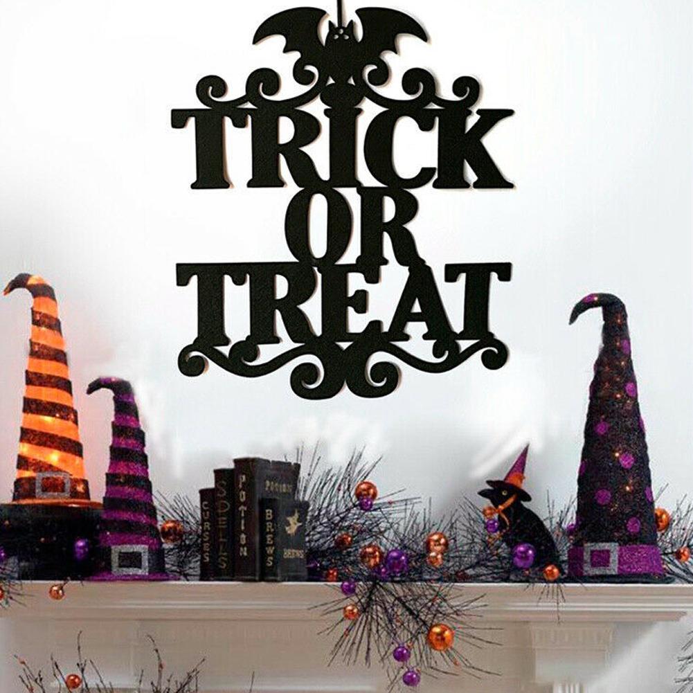 Halloween Hanging Decor Non-woven House Elf Skull Witch Scary Party Supply