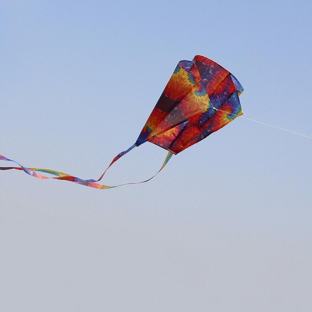 Triangle Long Tail Kite Nylon Children Outdoor 30M H7X8 Ha Hot Board Line L1U1 