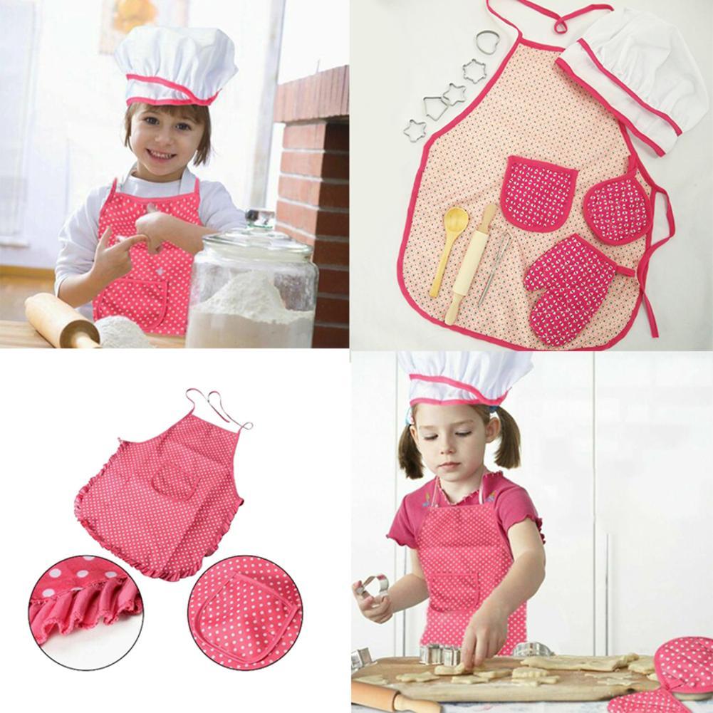 TUPARKA 22 Pcs Kids Cooking and Baking Set for Boys and Girls Pink 