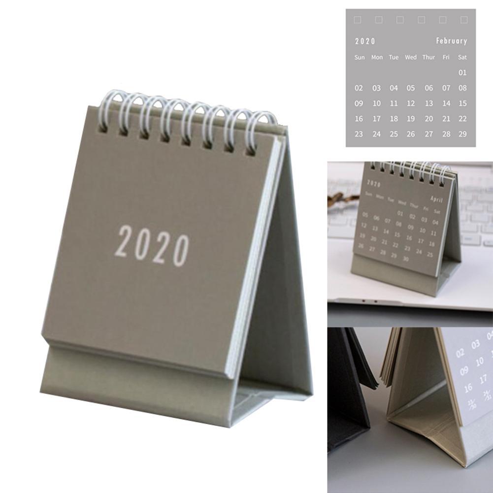 Desk Calendar 2020 0112 Monthly DeskTop Flip Calendar Stand Up Office