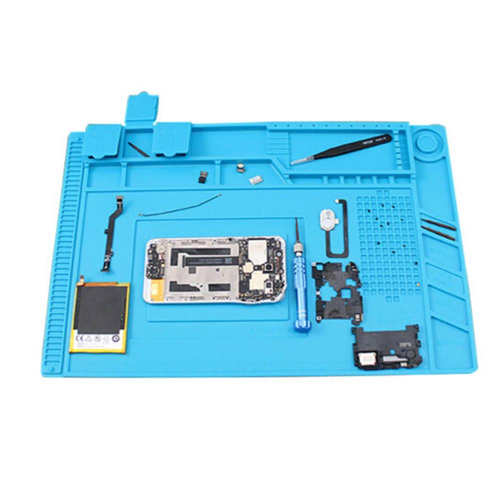 Silicone Mat Repair Cell Phone Electronics Heat Magnetic Pad Desk Soldering