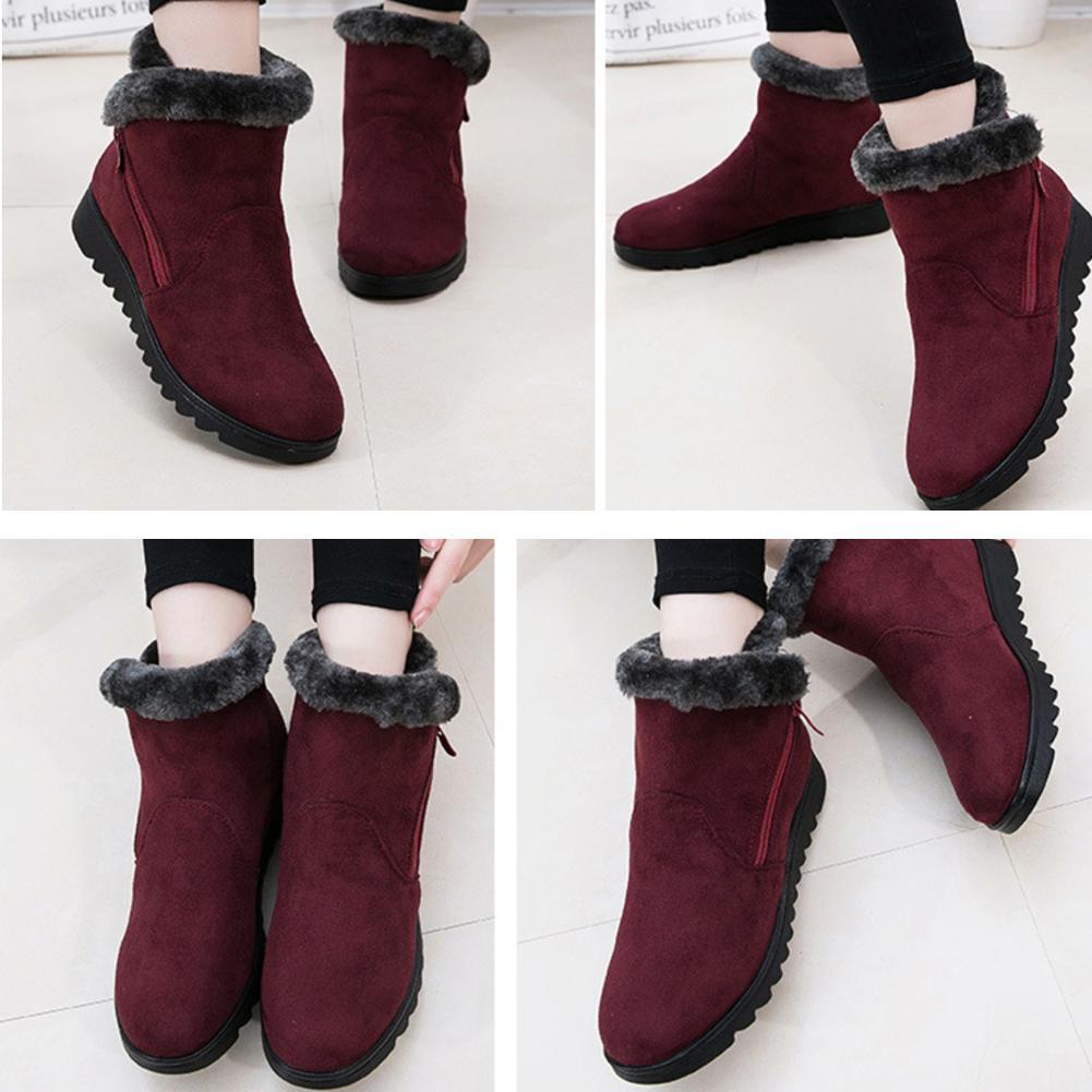 women's soft sole warm ankle boots