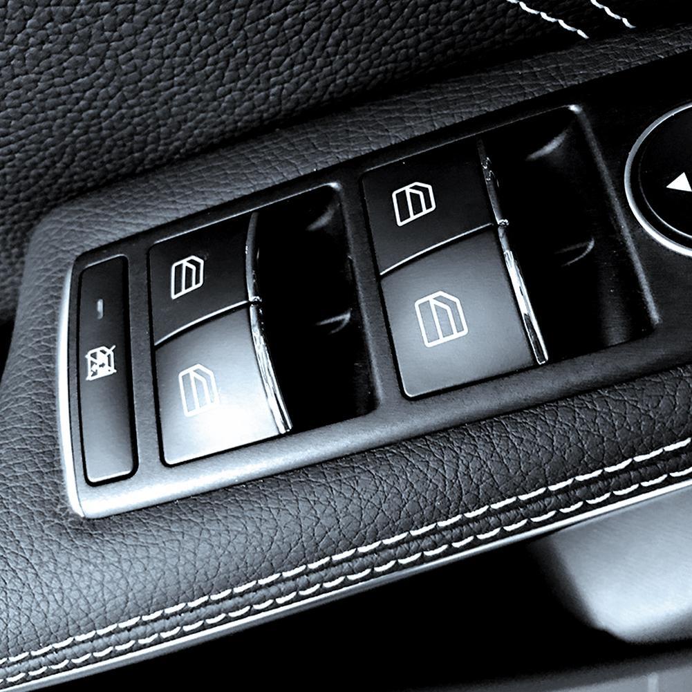 ABS silver Car Door Lift Button decoration For Mercedes Benz A B CLA GLA Class