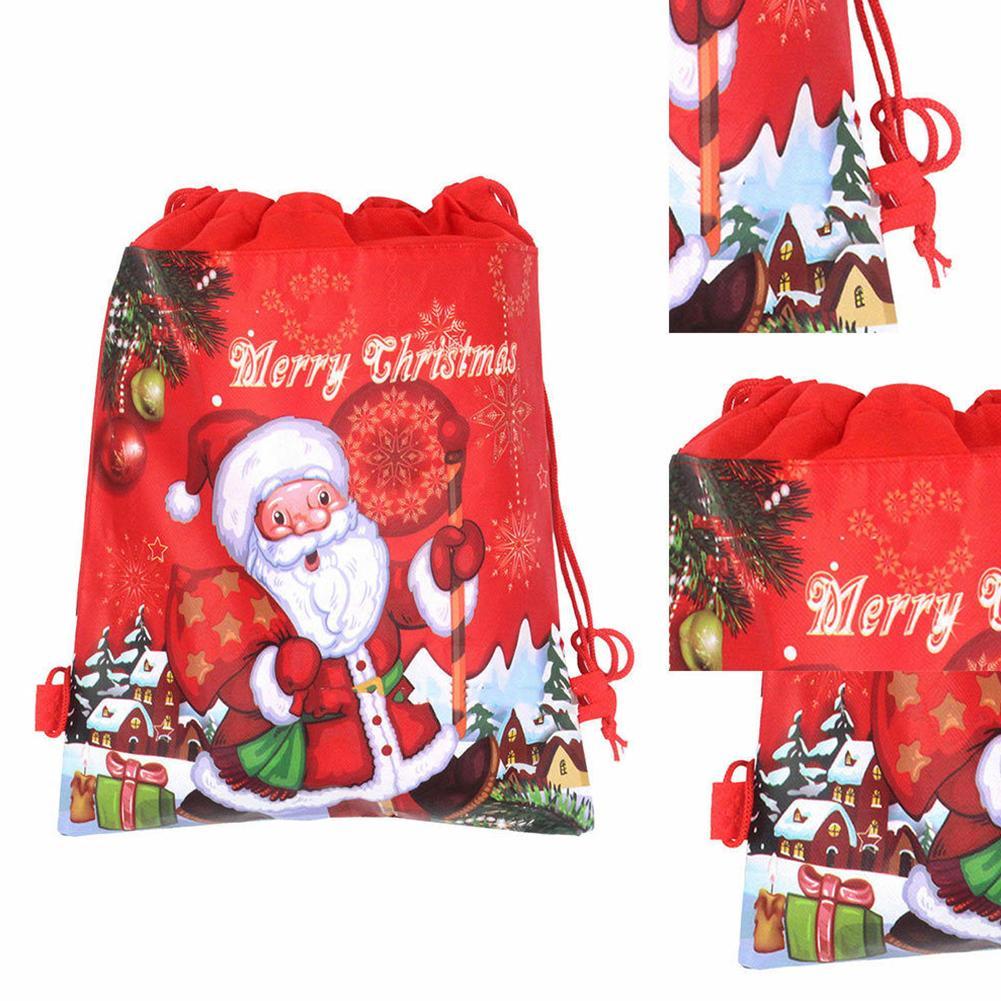 Christmas Wrapper Cute Plastic Bag Santa Gift Xmas Decoration Supplies Bags