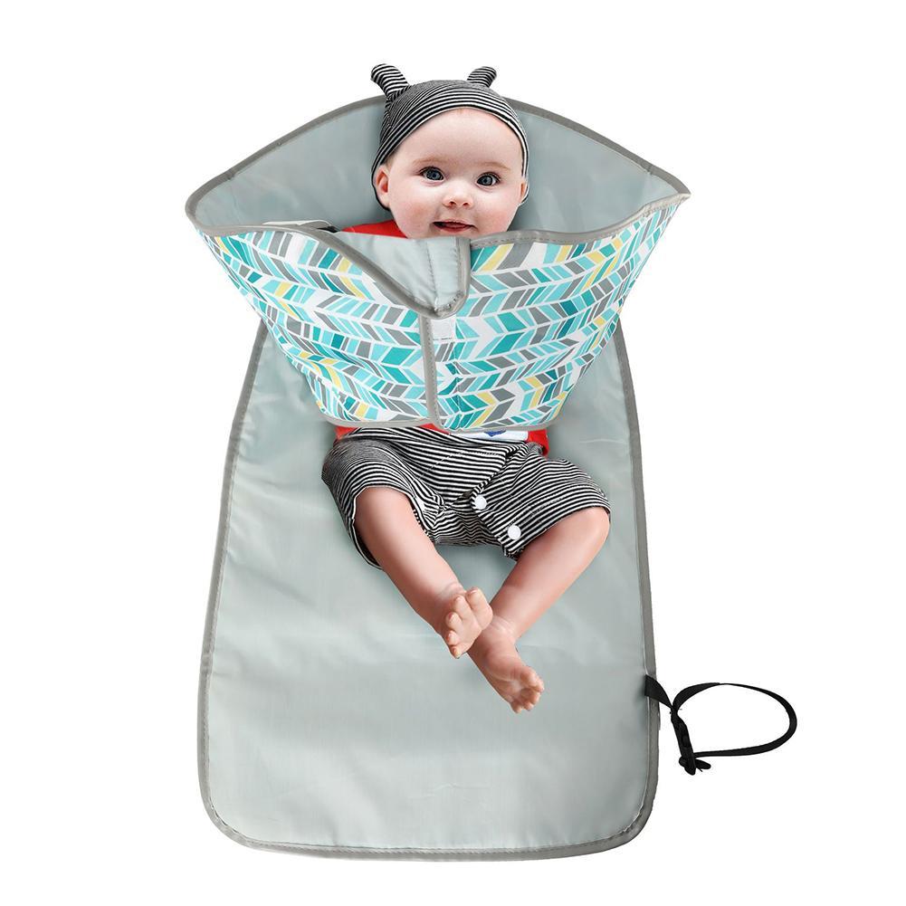 Foldable Washable Baby Waterproof Portable Travel Nappy Changing Mat Top Di K0U5